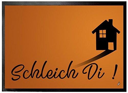 1art1 Spaß Verschwinden Sie, GEH Weg auf Bayerisch Fußmatte Dekomatte Innenbereich | Design Türmatte 70x50 cm