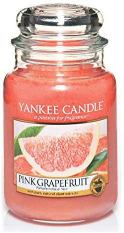 Yankee Candle Scented Candle | Scented Candle | Pink Grapefruit Large Jar Candle | Burn Time: Up to 150 Hours