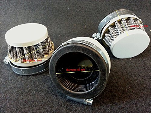 filtro aria carburatore scooter moto minimoto attacco diritto d.42 mm