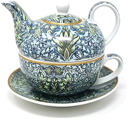 Lesser & Pavey Snakehead Tea for One with Matching Cup & Saucer | 600ml Capacity Luxury Teapot Ideal for Home, Office & Outdoor | Without Tea Strainer | Elegant Gift Alternative to Glass Tea Pot