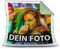 Tassendruck Foto-Kissen Selbst gestalten (40 x 40 cm) - mit Foto individuell Bedruckt/Rückseite Grün/Personalisierte Geschenk-Idee/Deko-Kissen/Kopf-Kissen inkl. Füllung