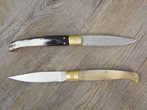 marca 1x Knife Coltello SARDO 20 CM Lama 9 CM Sardegna Pattada Manico in Corno di Lucido