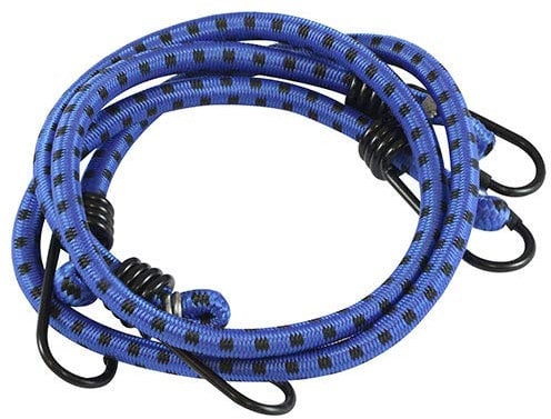 TIMco Bungee Cords with Laminated Hook - Dia.8mm x 100cm, Blue (100BUN)