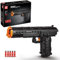Mould King 14004 Technik Bausteine Desert Eagle Pistole Modell, 563+ Klemmbausteine Technik Schießwaffe Modell mit Schussfunktion Bausatz, Bausteine Waffen-Gewehr Bauset