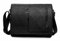 Marc Peter® Bergen leder Umhängetasche für Herren Damen | 15.6 Zoll Laptoptasche | Aktentasche aus echtem Büffelleder Schwarz