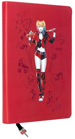 DC: Harley Quinn Journal with Ribbon Charm