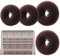 URAQT Hair Donut Bun Maker Set, 4 Pcs Ring Style Donut Bun Shaper with 30 Hair Pins, Blonde Chignon Doughnut Bun Hair Accessories for Girls Kids Women DIY Chignon Hair Styles