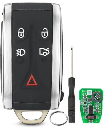 5 Buttons For Jaguar XF Remote Key Fob Jaguar XF Key Fob Replacement Jaguar XK Key Jaguar XK8 XFR XF Remote Key Jaguar Key Jagu Remote key KR55WK49244 433MHz