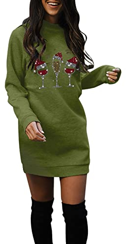 Didadihu Weihnachts Kleid Damen Licht Strick Weihnachts Hoodie Familien Große Größen Schlafanzug Frauen Hoody Hässliche XXXL Weihnachten Pullover Sweatshirt Weihnachtstshirt