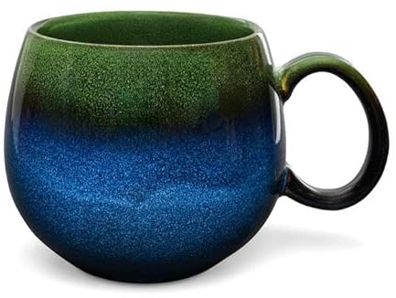 Teeladen Herzberg MAOCI - Jumbotasse/Jumbobecher - 0,5l - Porzellan - blau-grün mit Farbverlauf