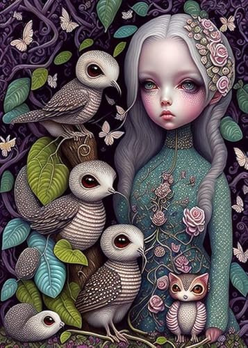 RZHRHJES Peinture sur toile représentant toutes les créatures et petites 58 x 90 cm sans cadre