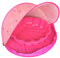 Coquillage à sable et à eau (rose avec couverture), 1 demi-coquillage, 1 tente pop-up (protection solaire)