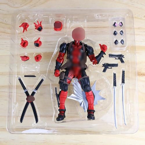 Anime Movie Figure Gear joints Death Guard Movable Face Swappable Action Figure Statue Collectible Figurine Anime Character Model Bobbleheads Ornament Decoration Gift16cm