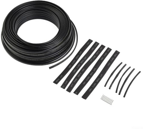 Oniissy Self Regulating Heating Cable 220V 230V 240V Freeze Protection Pipe Water Heat,Self Regulating Pipe Heating Cable Heat Trace Cable for Pipe Freeze Protection for Winter Outdoor(50m)