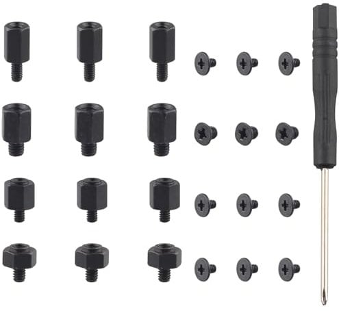 ZDE 24PCS M.2 SSD Screws Kit NVMe M.2 SSD Mounting Screws Computer Motherboard Screws Components for Asus MSI Gigabyte ASRock Motherboard and Raspberry Pi 5