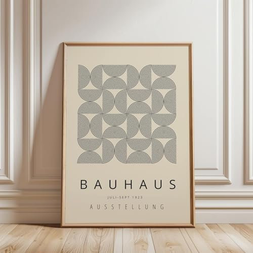 ARTINSPIRIO Bauhaus Poster, Beige, Ohne Rahmen (40x50 cm)
