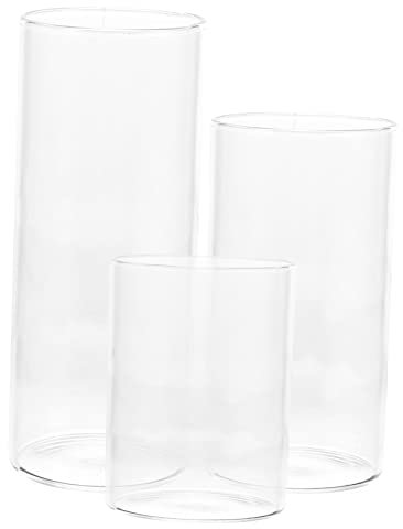 POPETPOP 3 Stücke Glas Kerzenhalter Glas Kerze Tassen Für Tafelaufsatz