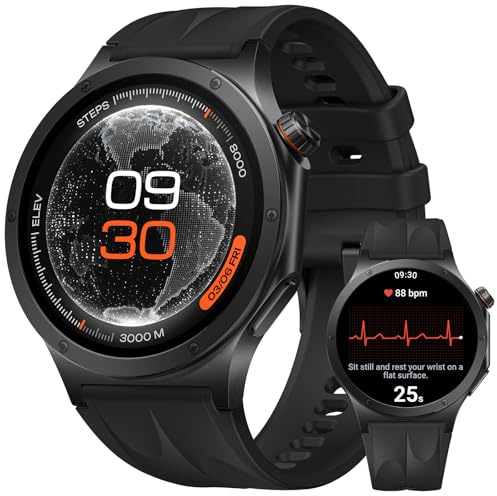 OPPO Watch X3 Smartwatch, 16 Giorni, ECG & Controllo Salute, Obsidian Black
