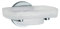 SMEDBO Holder with Glass Soap Dish, Polished Chrome LK342 Dachbodenhalter mit Seifenschale aus Glas, Porzellan, Silber