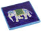 GURU SHOP Handbemalte Indische Keramikfliese, Vintage Keramik Untersetzer - Motiv 17, Blau, 10x10x1 cm, Untersetzer, Tabletts