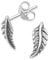 Heather Needham Sterling Silver Leaf Earrings - SIZE: 11mm - Plain leaf Stud Earrings Gift boxed 5045