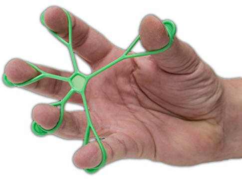 AFH Finger Expander | Hand Exerciser | Handtrainer | Fingertrainer | 1 Stück (stark (grün))