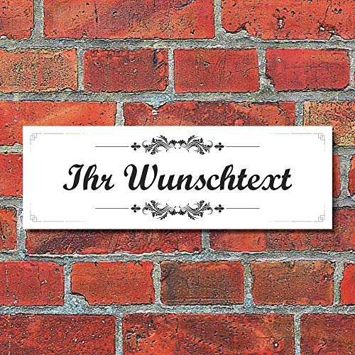 WERBEPUNKT. Schild Vintage Nostalgie Dekoschild Namensschild Türschild Haustür - 30x10 cm