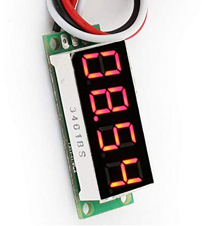 Aexit DC 0-50V 0.36 Display 4 Digits 7 Segments 3-Wire Red LED Voltmeter (8eea55c18e6f477e28653b2683184def)