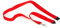 EUROPEL Schlüsselband 20mm, Karabiner, Sicherheitsverschluss, für Ausweishülle, Kartenhalter, Rot,10 Stück