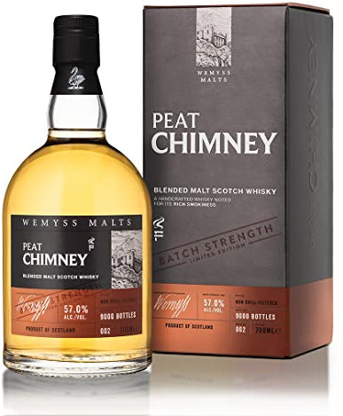 Wemyss Malts Peat Chimney Scotch Whisky Batch Strength Whiskey 0,7 L Blended Malt Scotch Batch 002