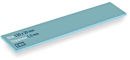 ARCTIC TP-2 (APT2560): Economic Thermal Pad, 120 x 20 x 1,0 mm (1 Pièce) - Pad Thermique, Excellente Conduction Thermique, Faible dureté, Gap-Filler idéal, Installation Facile - Bleu