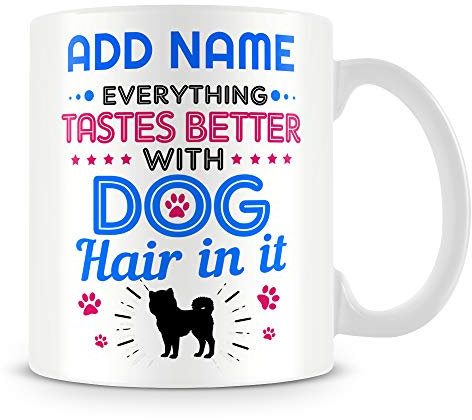 MUGGZ Dog Owner Mug Personalised Gift - Everything Tastes Better with Dog Hair in It