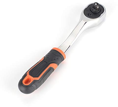 FLZOSPER Drive Socket Ratchet Wrench, Quick-Release Composite Offset Ratchet, 72-Tooth Oval Head (1/2-inch)