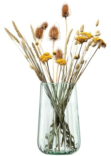 LSA Mia Vase/Laterne, H33 cm, recycelt, Teiloptik, 1 Stück, recycelte Glaswaren | MZ46