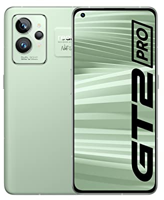 realme GT 2 Pro 5G Smartphone ohne Vertrag, Snapdragon 8 Gen 1, Starker 5000 mAh-Akku,65 W SuperDart-Aufladung,1-120HZ ADFR,Dual Sim, 12+256 GB, Paper Green