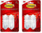 Command Medium Designer Hook, Pack of 4 Hooks and 4 Adhesive Strips, White - Damage Free Hanging - Holds up to 1.3kg