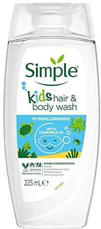 Simple Kind to Skin Hypoallergenic Hair & Body Wash Kids 225 ml