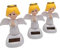 Asudaro Solar Tanzfigur Spielzeug, 3St Auto Armaturenbrett Ornament Kleiner Alter Mann/Meerjungfrau/Engel Desktop-Dekor Wackelkopf Figur Solarspielzeug für Schreibtische Tische Balkone und Auto Engel