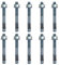 10x Remstaler BOLZENANKER | Stahl verzinkt | M6 M8 M10 M12 M16 M20 | made in GERMANY | Stahlanker | Keilanker | Betondübel | Spreizanker | Hülsenanker (8x50)