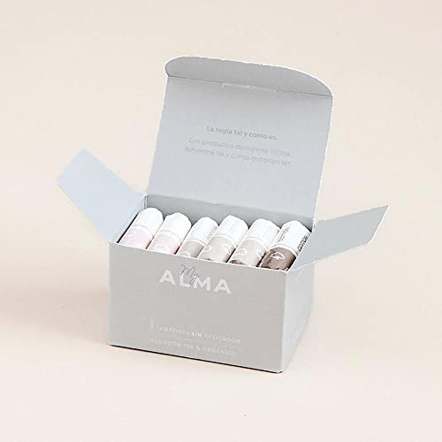 MyAlma Bio-Tampons – SUPER - (2x14 Stück) – 100% GOTS - zertifizierte Bio-Baumwolle – Ohne Duftstoffe & Chlor oder Plastik – hypoallergen