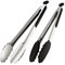 LJOINEG Kitchen Tongs Set of 2-Stainless Steel Tong for Cooking, 12 and 16 Inch Extra Long Grill Tongs, 600ºF High Heat-Resistant Cooking Tongs, Suitable for Barbecue/Salad/Turning Food