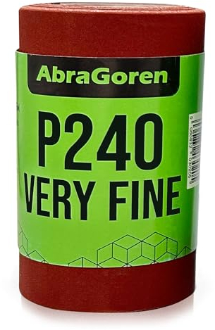 Sandpaper Roll - Very Fine P240-11.5cm x 5m Sandpaper For Wood and Walls - Fine Sand Paper 240 grit
