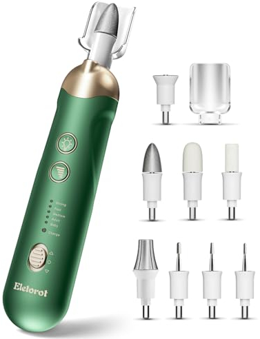 Kit Manucure Pedicure: Eletorot Ponceuse pour Ongles avec 8 Embouts, Limes a Ongles Professionnelle pour Anti Callosités, Set de Manucure Pedicure Electrique pour Le Soin Mains et Pieds