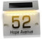Gadpiparty 1satz Solar Hausnummernschild Mit -beleuchtung Leds Anpassbar Außenbereich Für Garten Terrasse Eingang Solarenergie Für Nächtliche Sichtbarkeit