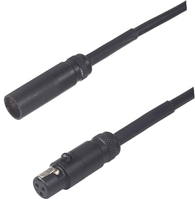 Abaodam Flexible 3 Pin Mini Xlr Extension Cable Male to Female Mic Wire Cord for Video Camera