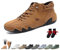 Stivali alti italiani fatti a mano da uomo Scarpe minimaliste da esterno Beck Scarpe casual traspiranti antiscivolo a piedi nudi per passeggiate Escursionismo Guida stivali Chukka(marrone,44 EU)