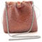 MICHELLE MOON Handtasche Damen Klein Elegant mit Glitzer | Abendtasche Champagner | Clutch Champagner für Hochzeit, Party und besondere Anlässe | Handtasche Damen mit abnehmbarer Schulterkette