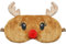 Weihnachten Rentier Schlafmaske, 3D Süße Weiche Plüsch Schlafmaske Cartoon Augenmaske Lustig, Kinder Schlafmaske Rentier Schlafmaske Weihnachten für Nacht Nickerchen Reisen Kinder Mädchen Frauen (B)
