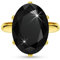 Linawe Schwarz Ring Frauen, Gold Schmuck Ring Verstellbar, Goldring Goldene Ringe Vergoldet, Grosse Groessen Moissanite Diamant Fingerring Damen, Statement Damenringe Modeschmuck
