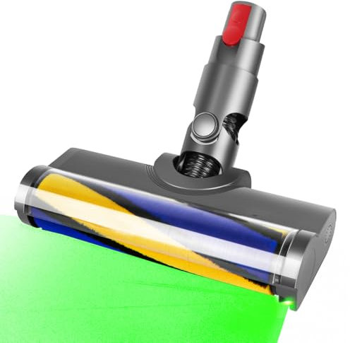 SpeHiate Cabezal de Limpieza de Rodillo Suave para Dyson V12 Detect Slim Aspiradora, Accesorio de Cepillo LED para iluminar el Polvo Invisible en Suelos Duros
